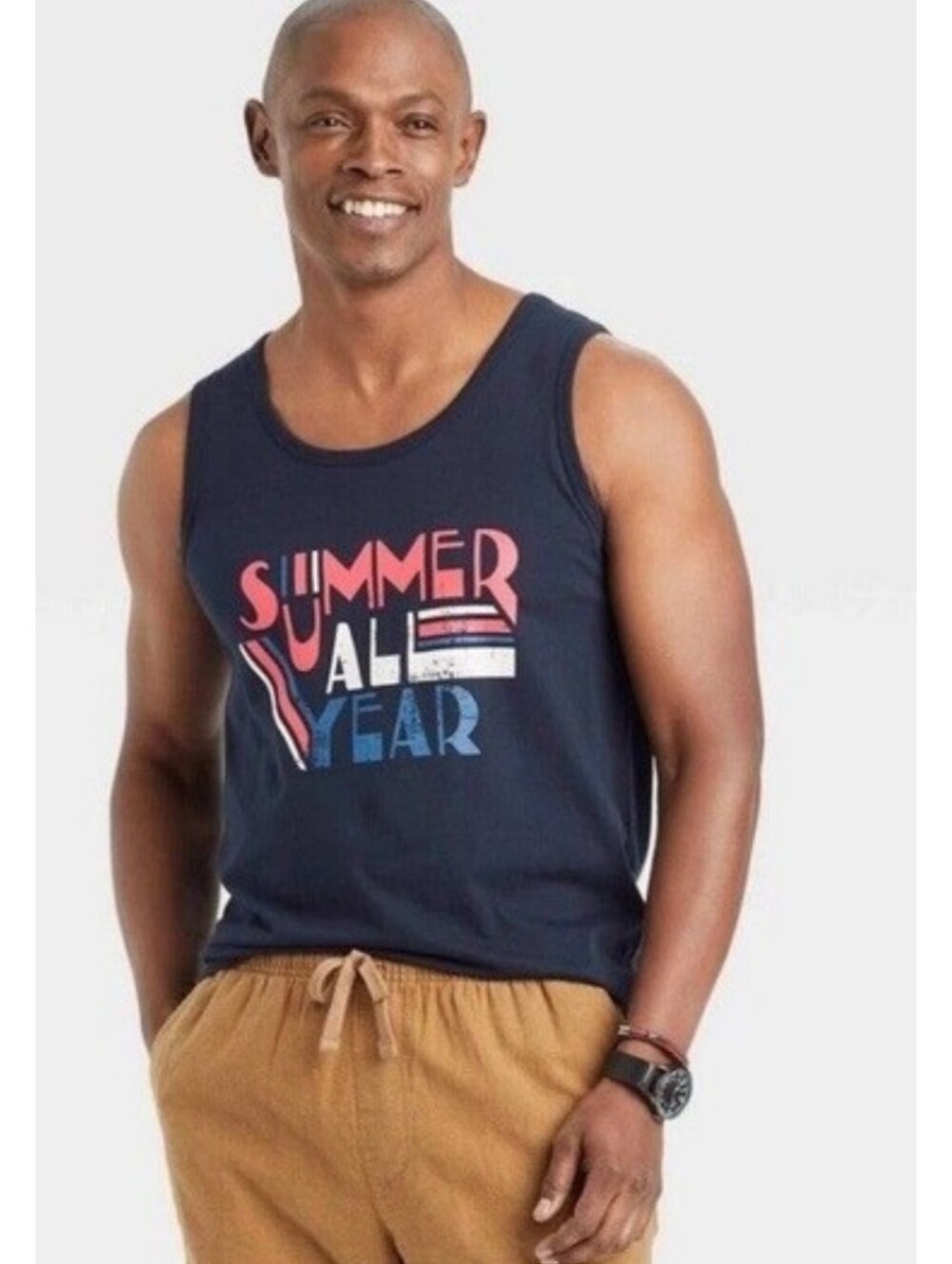 Goodfellow & Co. Men's Sleeveless Graphic Tank Top "Summer All Year"